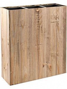 Кашпо Marrone divider dark flame wood