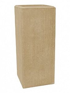 Кашпо Polystone plain square natural 70 см.