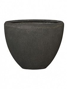 Кашпо Polystone plain oval smoke 30 см.