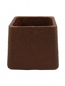 Кашпо Cave pot rust