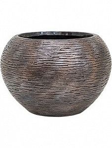 Кашпо Luxe lite universe wrinkle globe bronze 32 см.