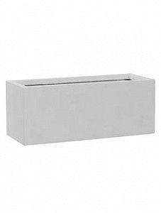 Кашпо Fiberstone matt white balcony s