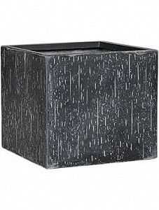 Кашпо Raindrop cube anthracite 36 см.
