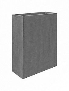 Кашпо Fiberstone jort slim grey m