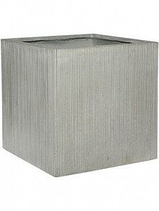 Кашпо Ridged vertically block m light grey 40 см.