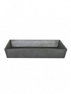 Поддон Artstone ella saucer square black L34 W34 H5