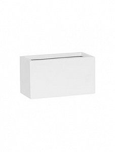 Кашпо Fiberstone mini matt white jort xxs