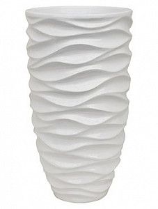 Кашпо Luxe lite glossy sea partner white 60 см.