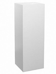 Кашпо Fiberstone matt white yang