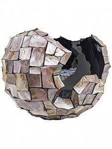 Кашпо Oceana pearl globe brown 36 см.