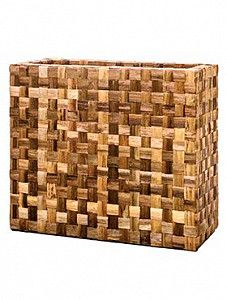 Кашпо Bananaplanter rectangle divider braun 77 см.