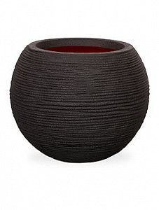 Кашпо Capi "Nature rib nl vase vase ball bla ii black"