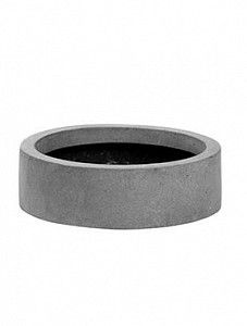 Кашпо Fiberstone max low xs grey