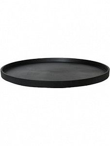 Поддон Fiberstone saucer round l black