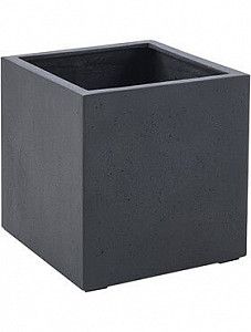 Кашпо Grigio cube anthracite-concrete 40 см.