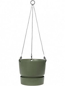 Подвесное кашпо Greenville leaf green hanging