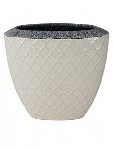 Кашпо Indoor pottery planter trento white