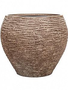 Кашпо Polystone coated ribbed balloon rock 53 см.