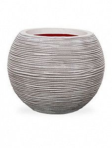 Кашпо Capi "Nature rib nl vase vase ball bla i ivory"