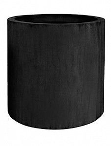 Кашпо Fiberstone jumbo max black l