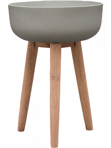 Кашпо Refined retro with feet argon m clouded grey