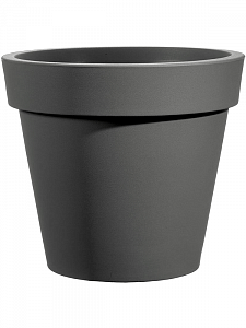 Кашпо Rotazionale easy round pot anthracite 60 см.