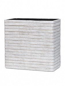 Кашпо Capi "Nature row planter rect. high ii white"