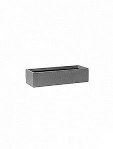 Кашпо Fiberstone balcony slim low grey xs