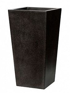 Кашпо Capi "Lux planter taper ii black"