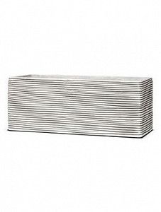 Кашпо Capi "Nature rectangle rib i ivory"