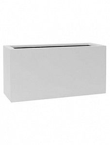 Кашпо Fiberstone matt white jort s