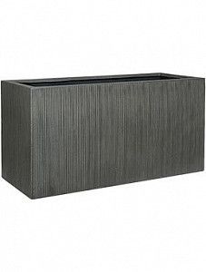 Кашпо Ridged vertically jort s dark grey