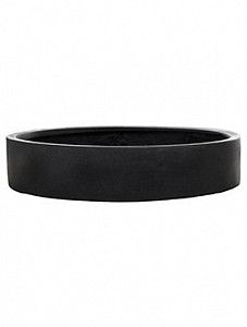 Кашпо Fiberstone max low m black