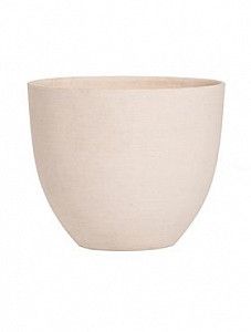 Кашпо Refined coral s natural white