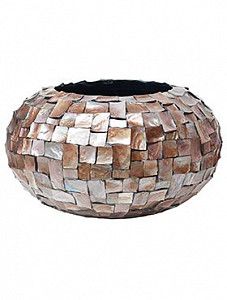 Кашпо Oceana pearl globe brown  40 см.