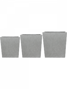 Кашпо Amfa divider grey 96 см. (2 набора по 3 кашпо)