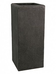 Кашпо Polystone plain square smoke 70 см.