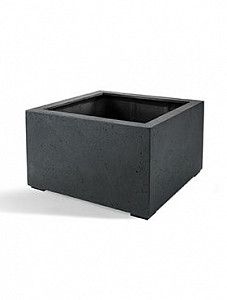 Кашпо Grigio low cube anthracite-concrete L100 W100 H60