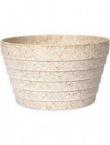 Кашпо Fibrics bamboo rib sand 14 см. (упаковка 12 шт.)