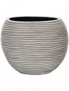 Кашпо Capi "Nature vase ball rib iiii ivory" (упаковка 2 шт.)