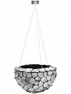 Подвесное кашпо Oceana pearl hanging bowl blue 23 см.