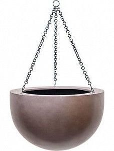 Подвесное кашпо Gradient hanging bowl matt coffee 24 см.