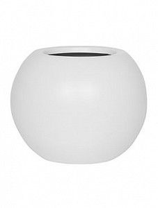 Кашпо Fiberstone matt white beth s