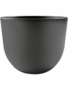 Кашпо Rotazionale eggy round pot anthracite 50 см.