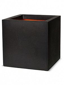 Кашпо Capi "Urban smooth nl pot square iii black"