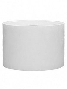Кашпо Fiberstone glossy white jumbo max middle high xxl
