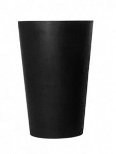 Кашпо Fiberstone belle black l