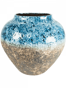 Кашпо Lindy jar sky blue 38 см.
