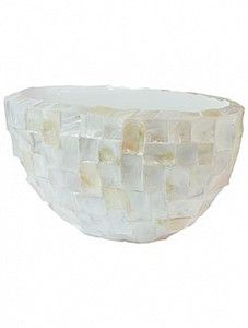 Кашпо Oceana pearl oval white 30 см.