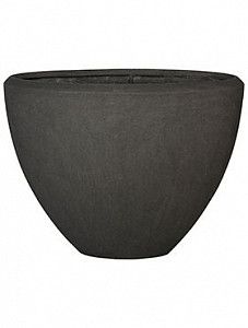 Кашпо Polystone plain oval smoke 70 см.